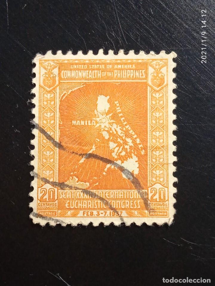 Sellos: UNITED STATES PHILIPPINE ISLANDS, 20 CENTS A&Ntilde;O 1937