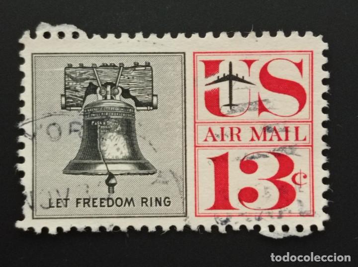 Sellos: SELLO ESTADOS UNIDOS. CAMPANA DE LA LIBERTAD - U.S. AIR MAIL (13 c) DE 1961