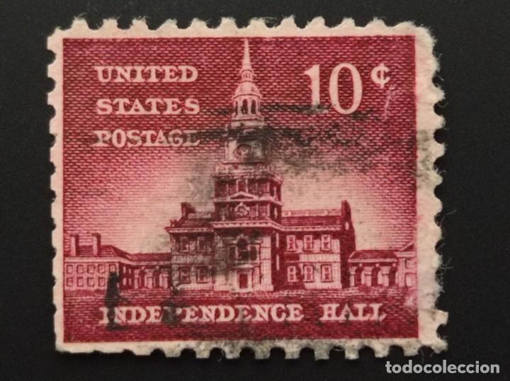 Sellos: SELLO ESTADOS UNIDOS. INDEPENDENCE HALL (10 c) DE 1954-1973