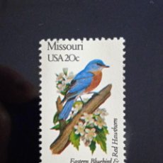 Sellos: UNITED STATES, MISSISSIPPI 20 CENTS MOCHINGBIRD 1982. NUEVO.. Lote 241789005