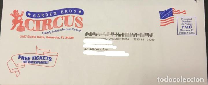 Francobolli: O) ESTADOS UNIDOS - USA, ENTRADAS GRATIS, CIRCO JARD&Iacute;N BROS - TRADICI&Oacute;N FAMILIAR POR M&Aacute;S DE 100 A&Ntilde;OS