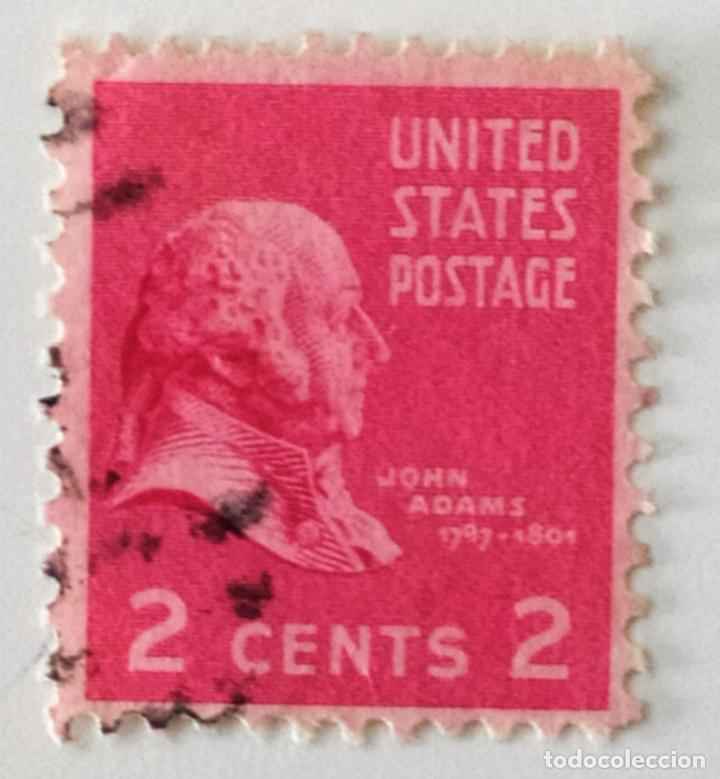 sello de estados unidos 2 c - 1938 - john adams - Compra venta en  todocoleccion