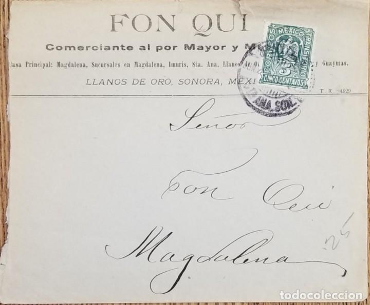 Selos: J) 1903 MEXICO, EAGLE, MEXICO TRANSITORY, AIRMAIL, CIRCULATED COVER, FROM MEXICO TO MAGDALENA
