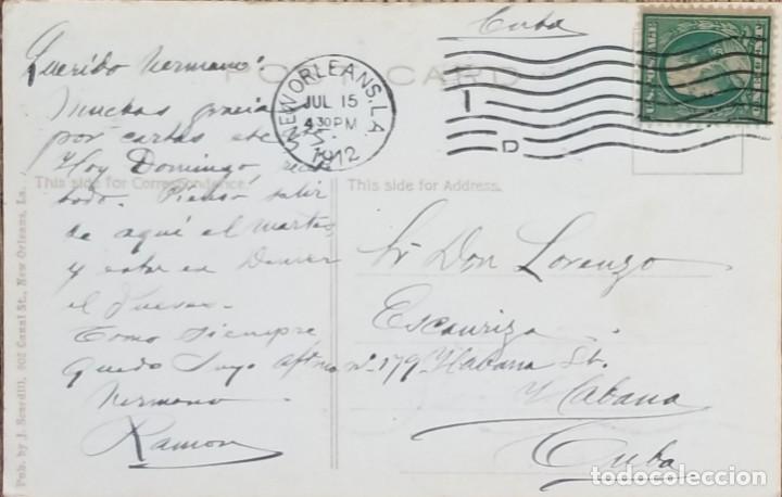 Stamps: J) 1912 UNITED STATES, WASHINGTON, POSTCARD, CIRCULATED COVER, FROM USA TO CARIBE
