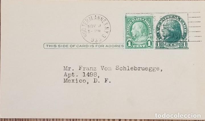 Stamps: J) 1993 UNITED STATES, WASHINGTON, POSTCARD, AIRMAIL, CIRCULATED COVER, FROM USA TO MEXICO