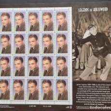 Sellos: SP) 1998 UNITED STATES, HOLLYWOOD LEGENDS, JAMES CAGNEY, SOUVENIR SHEET, MNH. Lote 312774083