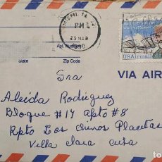 Sellos: J) 1990 UNITED STATES, AVIATOR PIONER, WITH SLOGAN CANCELLATION, AIRMAIL, CIRCULATED COVER, FROM USA. Lote 313264543