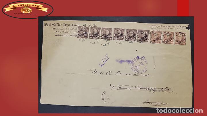 Briefmarken: O) 1899 PORTO RICO, US ADMINISTRATION,&nbsp; MILITARY STATION,&nbsp; PENALTY BY LAW&nbsp; FOR USING, THIS ENVELOPE