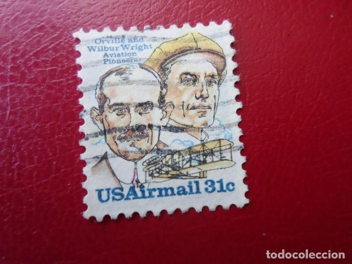 Timbres: +esgtados unidos, 1978, 75 aniv.primer vuelo de los hermanos wright, Yvert 85 aereo
