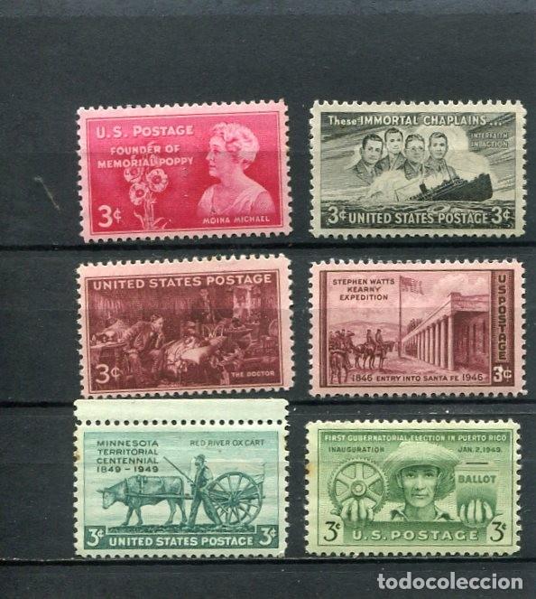 Stamps: LOTE DE SELLOS DE ESTADOS UNIDOS DE AMERICA USA NUEVOS CON GOMA