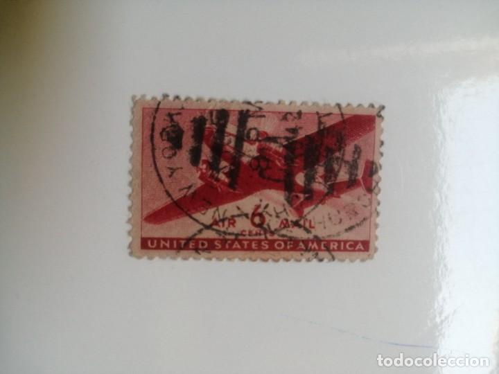 Stamps: ESTADOS UNIDOS - AIR 6 CENTS MAIL - A&Ntilde;O 1941 - AVI&Oacute;N DE DOS MOTORES