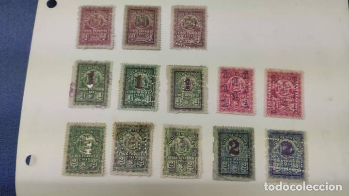 Sellos: SO) BATCH OF UNITED STATES INCOME STAMPS