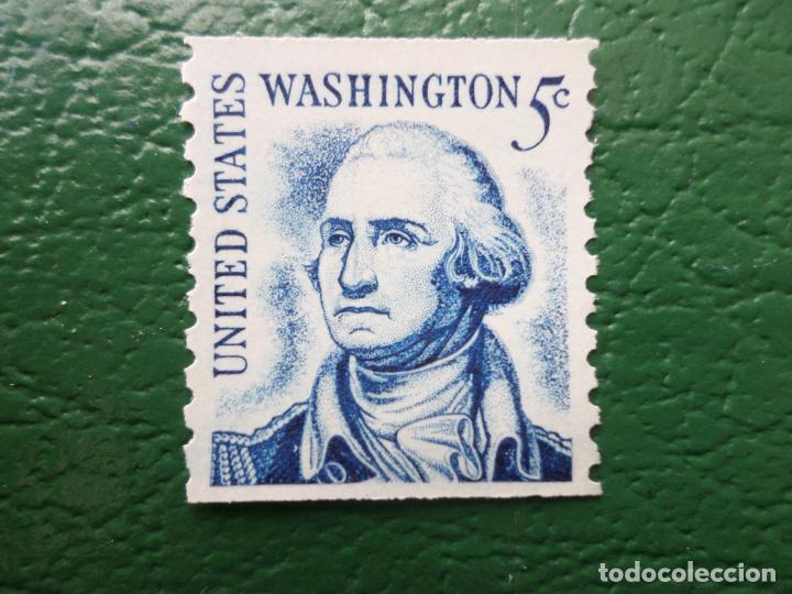 Sellos: +estados unidos, 1967, g. washington, Yvert 840