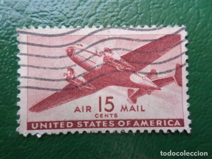 Stamps: +estados unidos, 1941, bimotor, Yvert 29 aereo