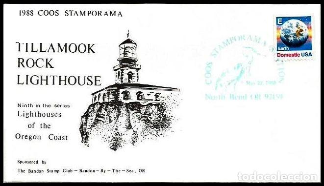 Sellos: USA 1988 FARO TILLAMOOK ROCK