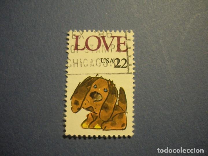 Sellos: EE. UU. - LOVE - PERRO. - Foto 1