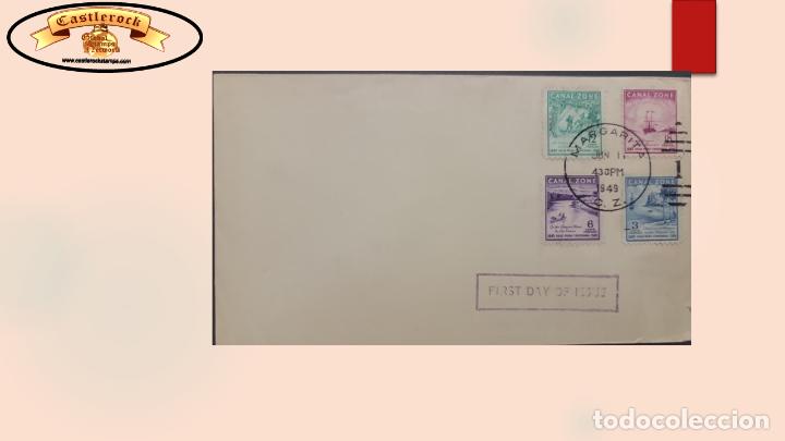 Briefmarken: O) 1949&nbsp; CANAL ZONE, FORTY NINERS ARRIVING AT CHAGRES, JOURNEY BY BUNGO TO LAS CRUCES, LAS CRUCES TR