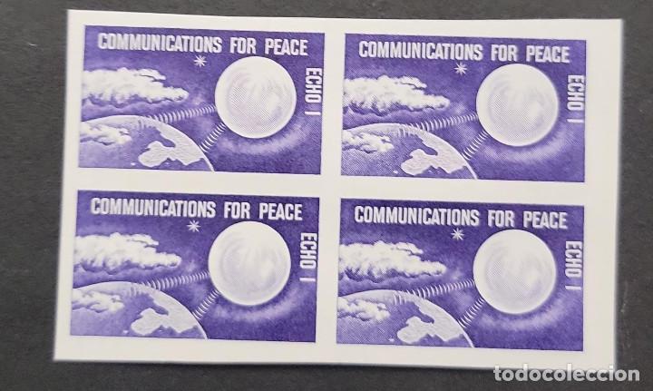 Stamps: SO) DADO TEST, BLOCK OF 4 COMMUNICATIONS FOR PEACE