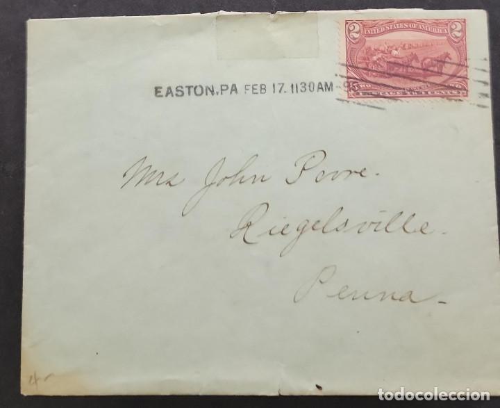 Stamps: SO) USA, TRANSMISSIPI SERIES, LETTER TO PENNSYLVANIA