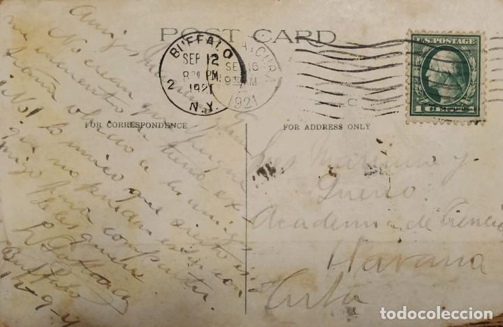 Stamps: J) 1921 UNITED STATES, WASHINGTON, POSTCARD, AIRMAIL, CIRCULATED COOVER, FROM USA TO CARIBE