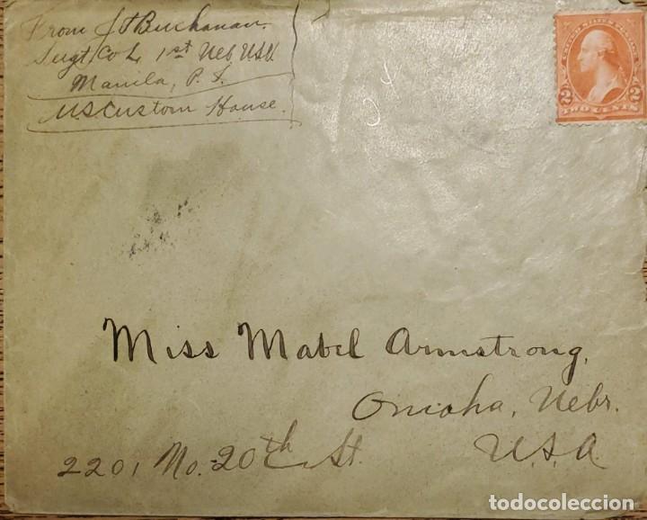 Timbres: J) 1899 UNITED STATES, WASHINGTON, AIRMAIL, CIRCULATED COVER, INTERIOR MAIL WITHIN TO USA, PHILIPPHI