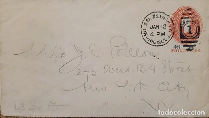 Timbres: J) 1899 UNITED STATES, WASHINGTON, ORANGE, POSTAL STATIONARY, AIRMAIL, CIRCULATED COVER, FROM USA