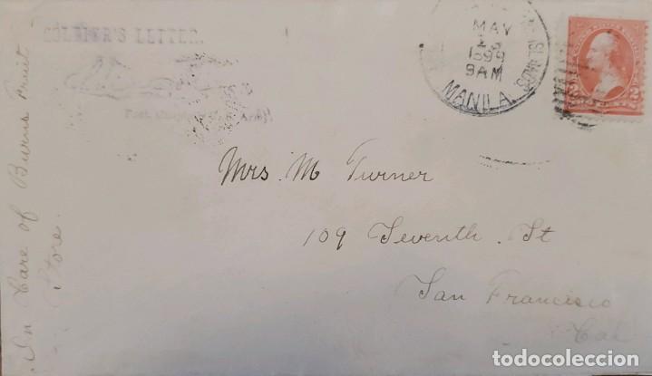 Timbres: J) 1899 UNITED STATES, WASHINGTON, CIRCULATED COVER, FROM MANILA TO CALIFORNIA