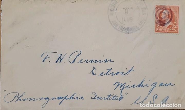 Timbres: J) 1899 UNITED STATES, WASHINGTON, CIRCULATED COVER, FROM USA TO MICHIGAN