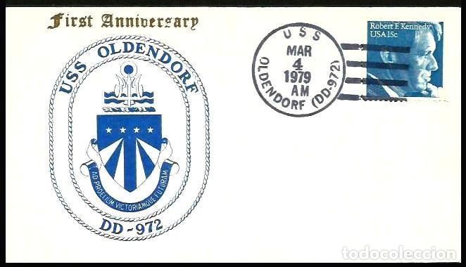 Briefmarken: US NAVY PRIMER ANIVERSARIO DESTRUCTOR USS OLDENDORF