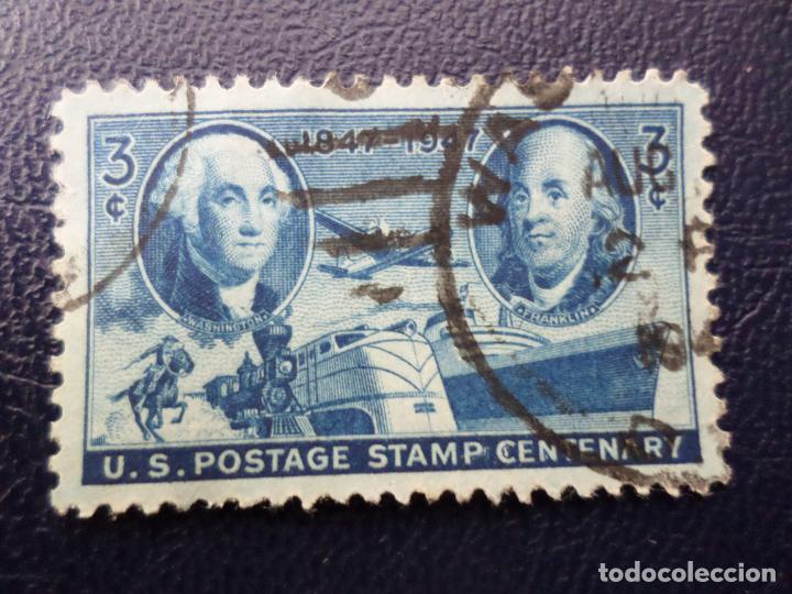 Sellos: -estados unidos, 1947, centenario del sello, Yvert 499