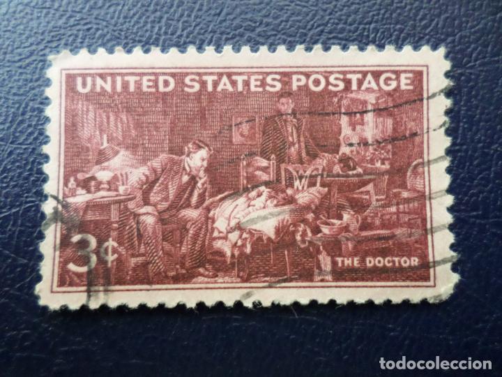Sellos: -estados unidos, 1947, centenario de la asociacion de los medicos, Yvert 500