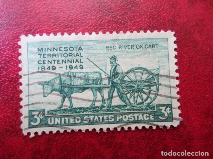 Sellos: -estados unidos, 1949, centenario del territorio de minnesota, Yvert 532