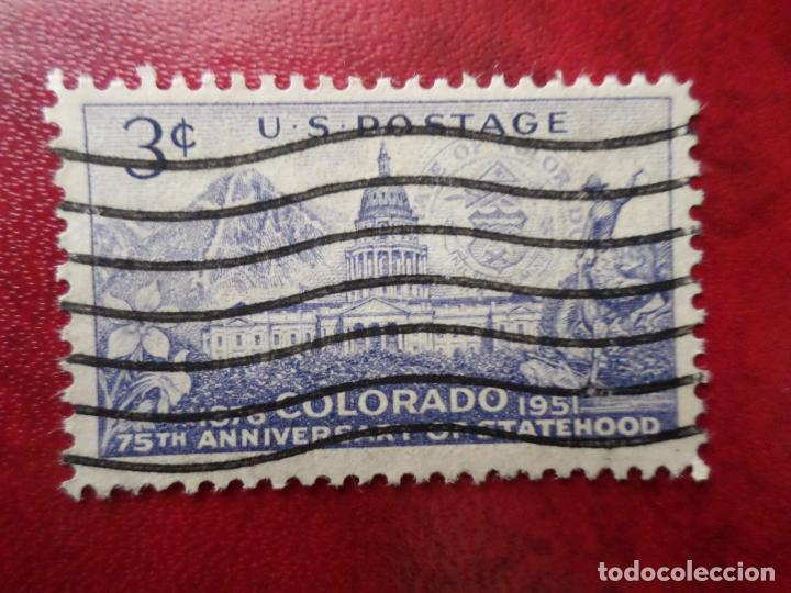 Sellos: -estados unidos, 1951, 75 aniversario del estado de colorado, Yvert 552