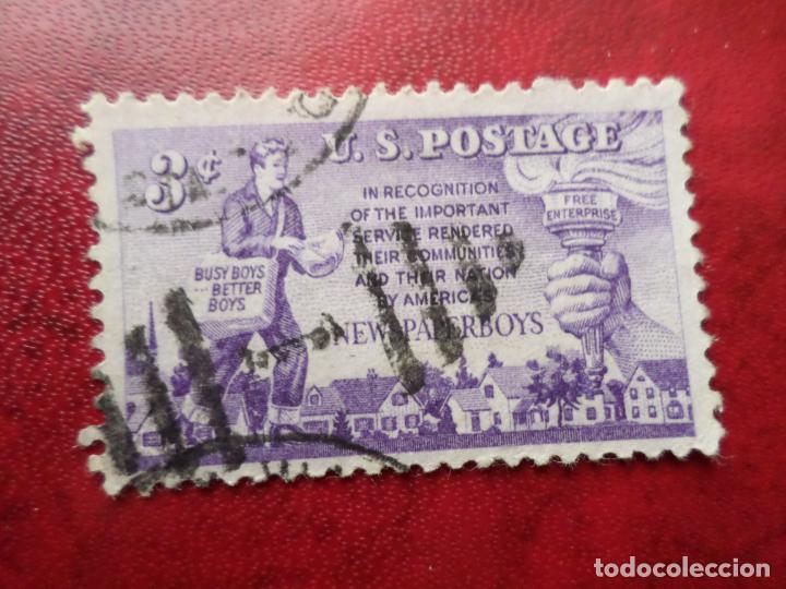 Sellos: -estados unidos, 1952, pregoneros de periodicos, Yvert 566