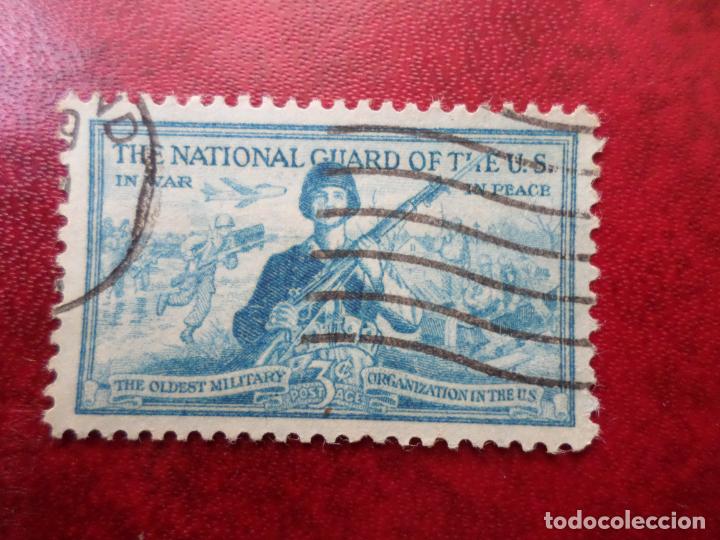 Sellos: -estados unidos, 1953, homenaje a la guardia nacional, Yvert 568