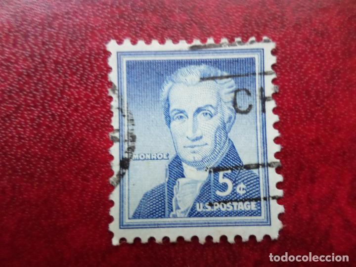 Sellos: -estados unidos, 1954, j. monroe, Yvert 590