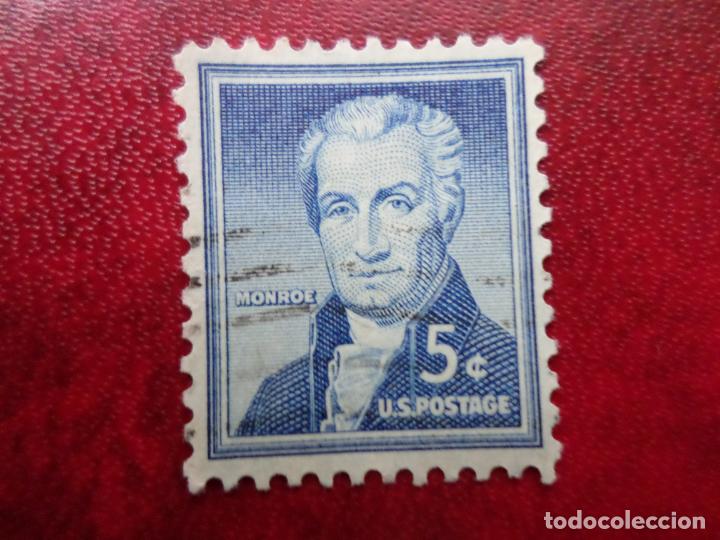 Sellos: -estados unidos, 1954, j. monroe, Yvert 590