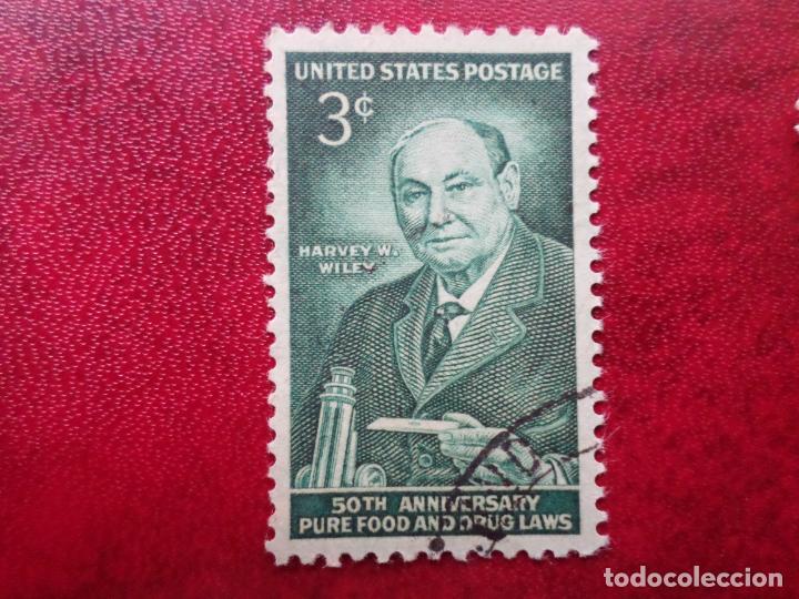 Timbres: -estados unidos, 1956, 50 aniversario ley sobre los fraudes alimentarios, Yvert 617