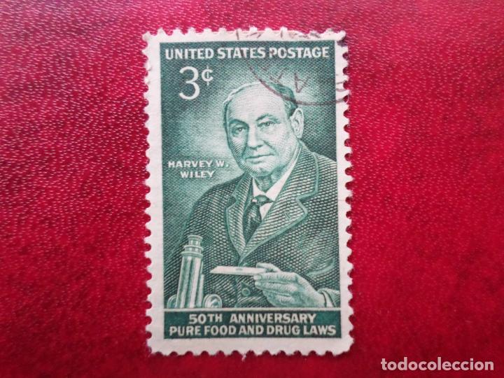 Timbres: -estados unidos, 1956, 50 aniversario ley sobre los fraudes alimentarios, Yvert 617