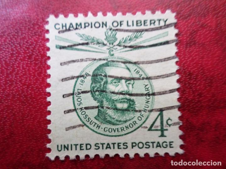 Timbres: -estados unidos, 1958, lajos kossuth, campeon de la libertad, Yvert 650