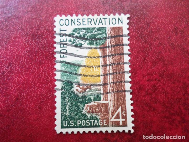 Timbres: -estados unidos, 1958, conservacion de los bosques, Yvert 655