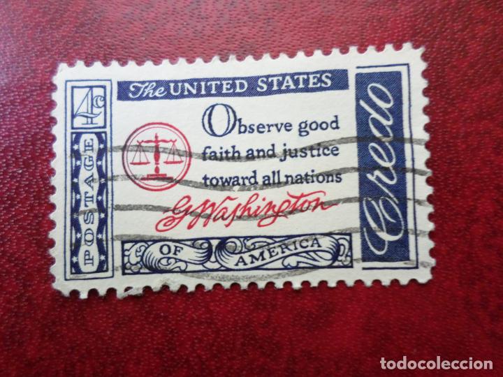 Francobolli: -estados unidos, 1960, credo americano, citas de americanos eminentes, Yvert 678
