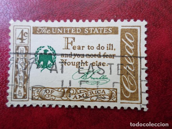 Francobolli: -estados unidos, 1960, credo americano, citas de americanos eminentes, Yvert 678A