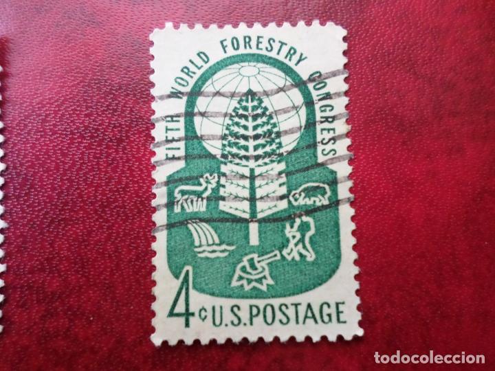 Selos: -estados unidos, 1960, congreso forestal mundial, Yvert 691