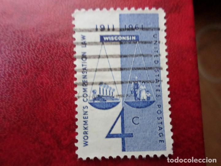 Selos: -estados unidos, 1961, 50 aniv. ley de compensacion en el trabajo, Yvert 717