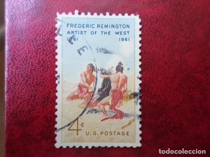 Selos: -estados unidos, 1961, centenario nacimiento del pintor f. remington, Yvert 718
