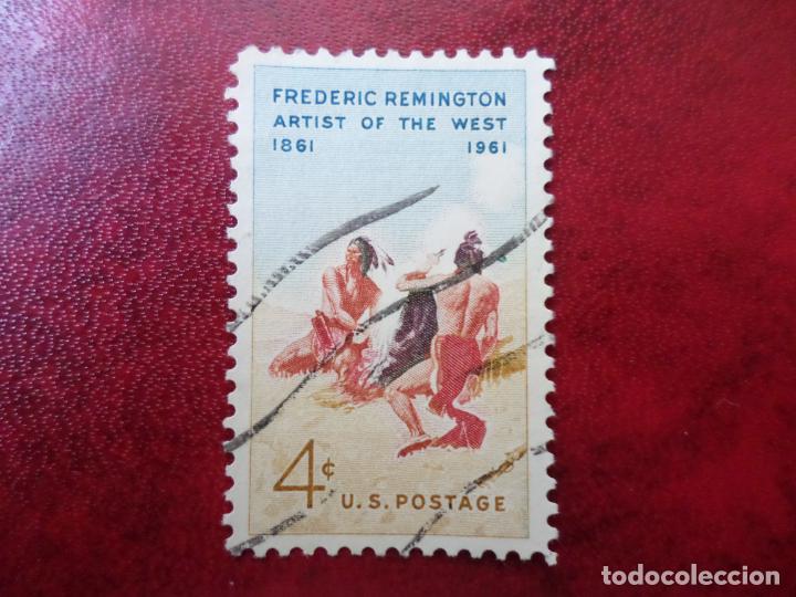 Selos: -estados unidos, 1961, centenario nacimiento del pintor f. remington, Yvert 718