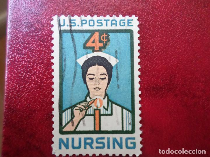 Selos: -estados unidos, 1961, homenaje a las enfermeras americanas, Yvert 722