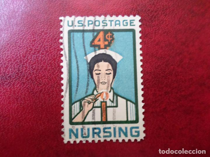 Selos: -estados unidos, 1961, homenaje a las enfermeras americanas, Yvert 722