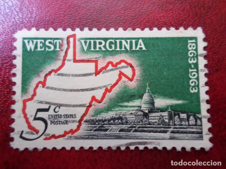 Briefmarken: -estados unidos, 1963, centenario del estado de virginia, Yvert 746